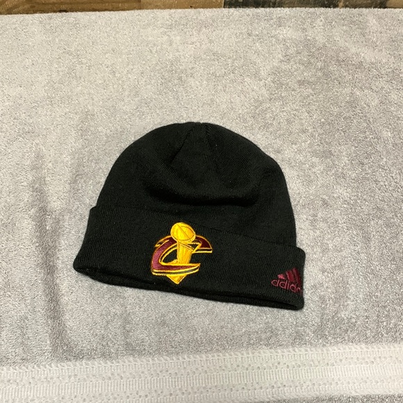 adidas Other - Cleveland Cavaliers Adidas black 16-17 NBA TRB celebration beanie size OSFM